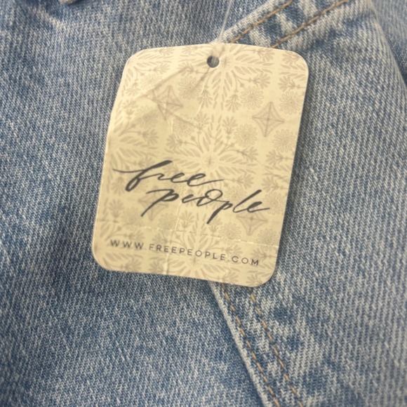 Free People Izzy Low Rise Flare Jeans Womens Size 26 Frayed Hem Denim NEW NWT - Picture 6 of 16